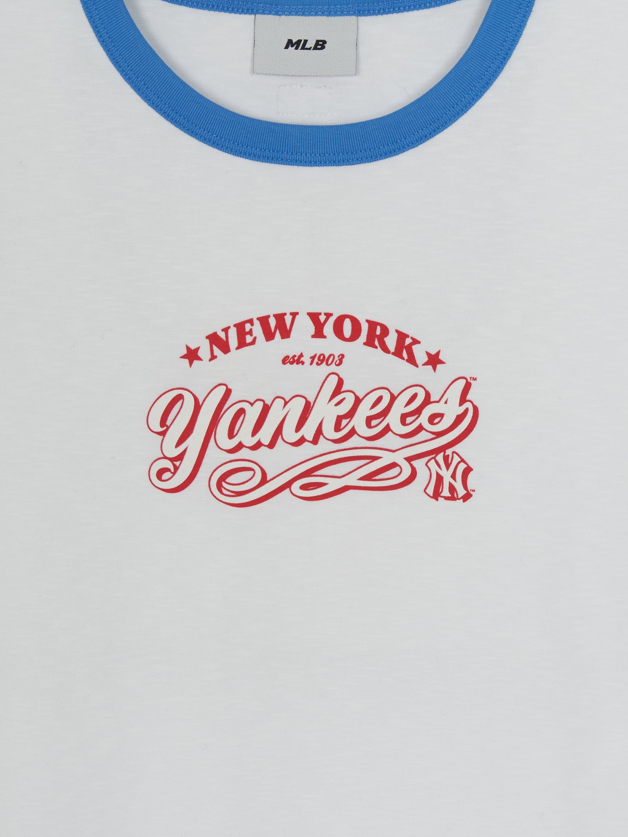 Women's Varsity Lettering Slim Slub Ringer T-shirts