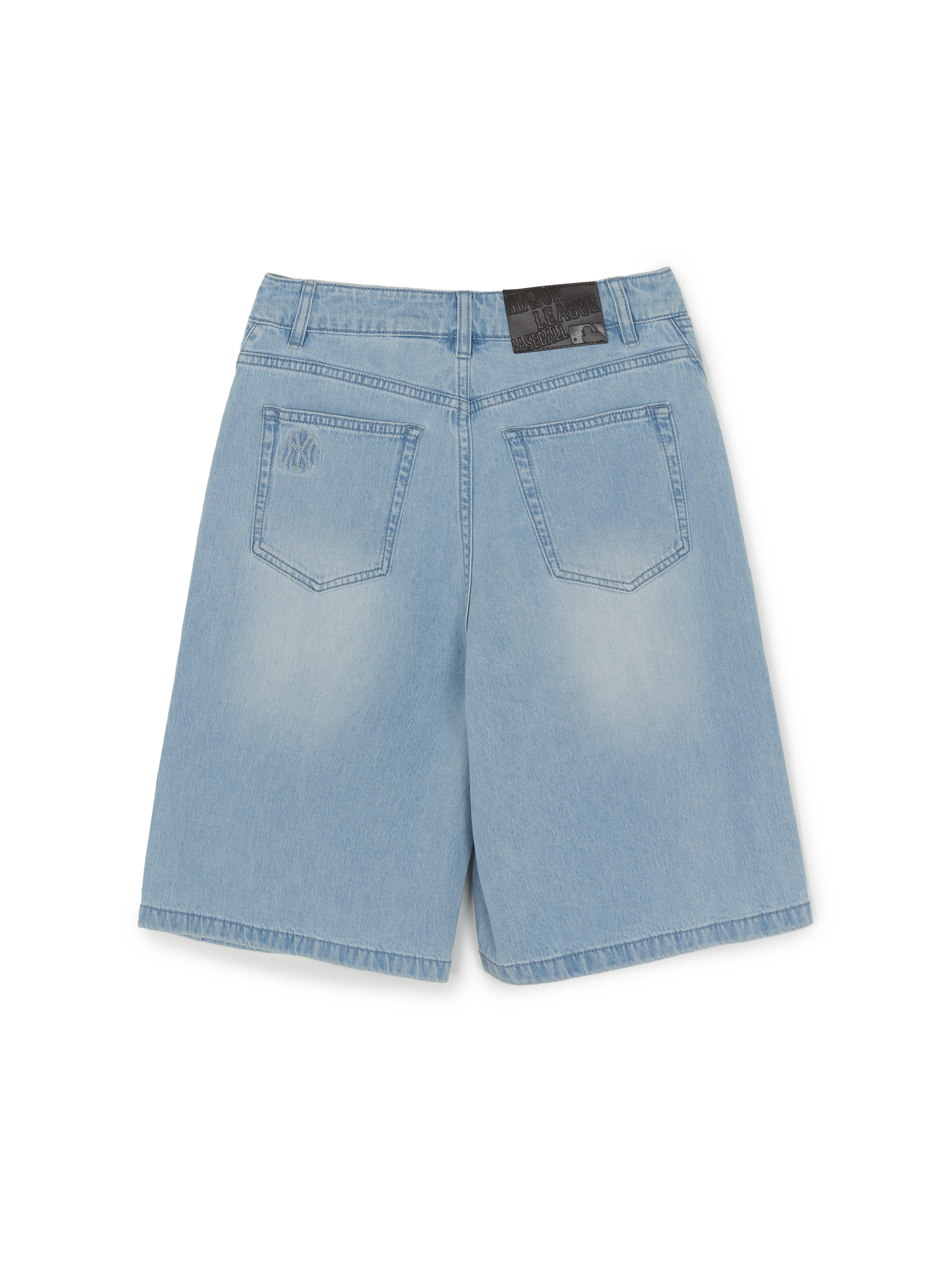 Women's Basic Small Logo 9in Curved Denim Shorts