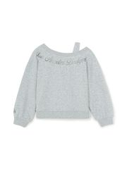 Street Girl's Lettering Layered Sweatshirt Set