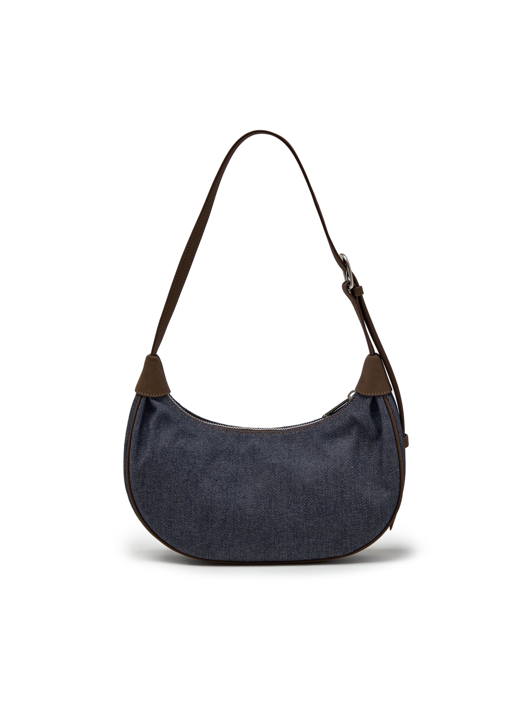 Denim Color Combination Hobo Bag