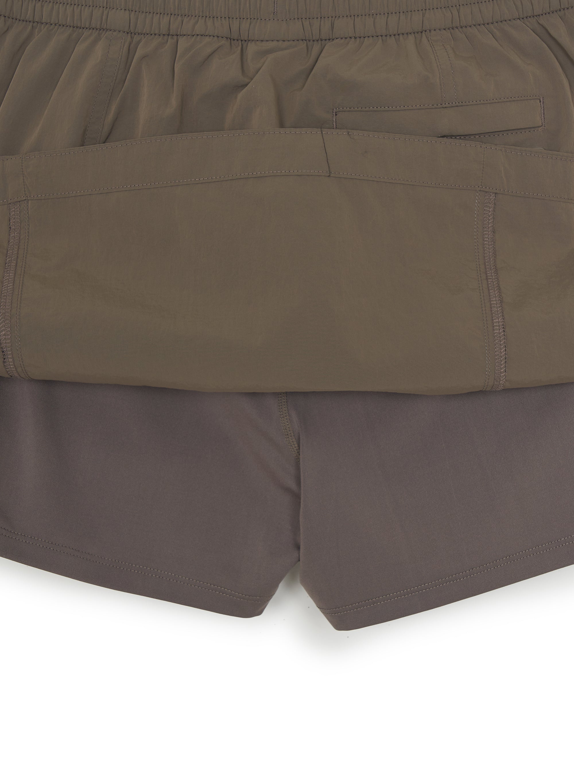 Women's Gorpcore Glossy Shirring Mini Skirt