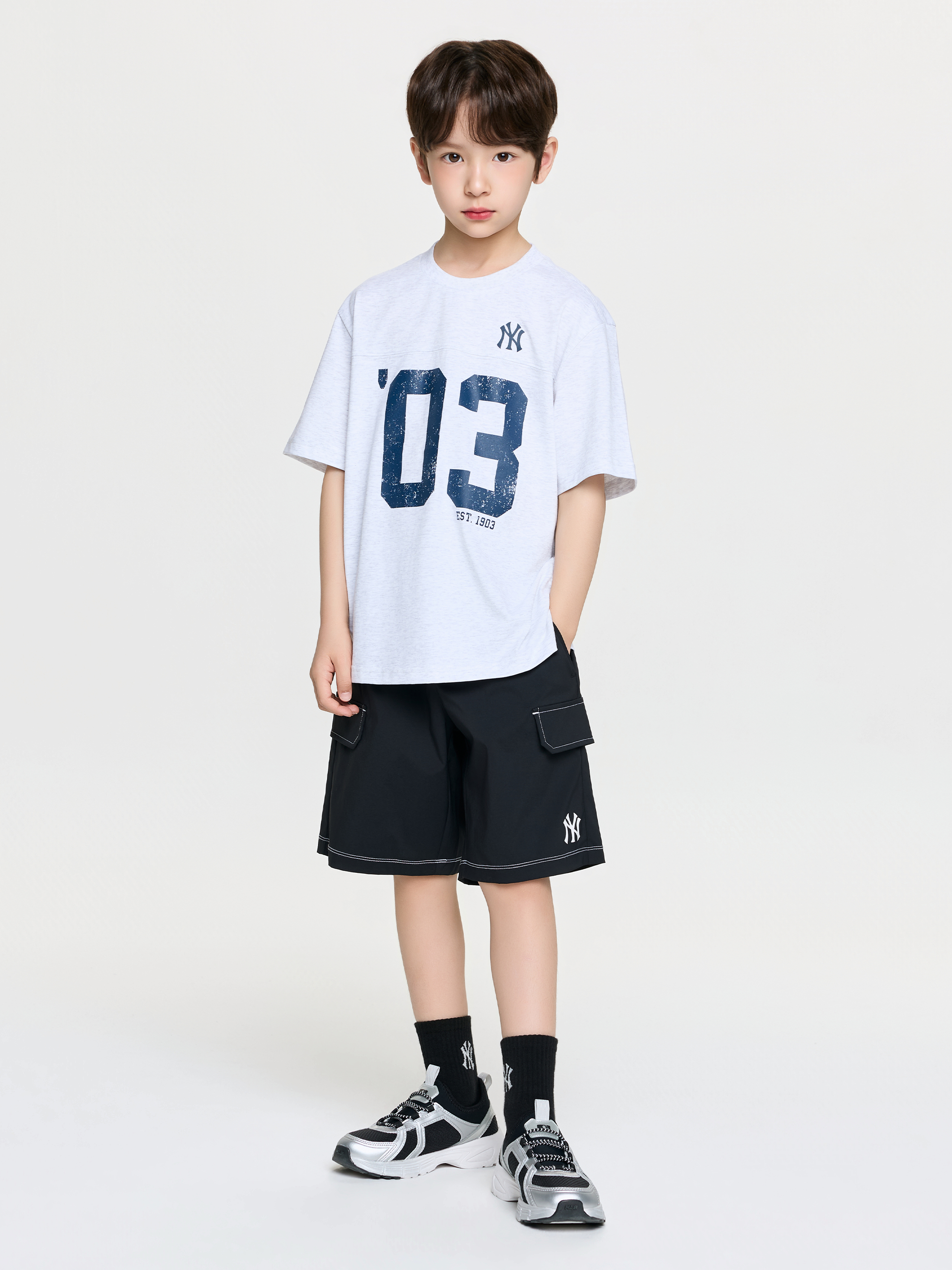 Sportive Varsity Number Artwork T-shirt Set