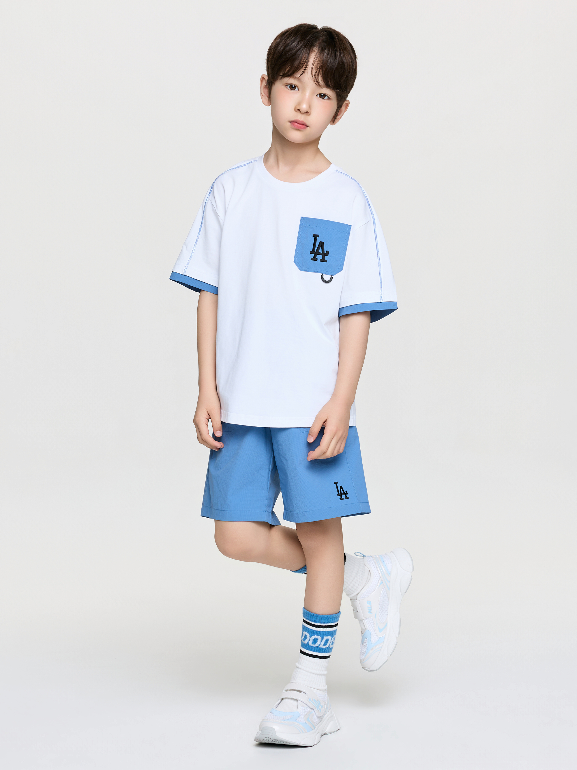Outdoor Basic Pocket Layered T-shirt Set