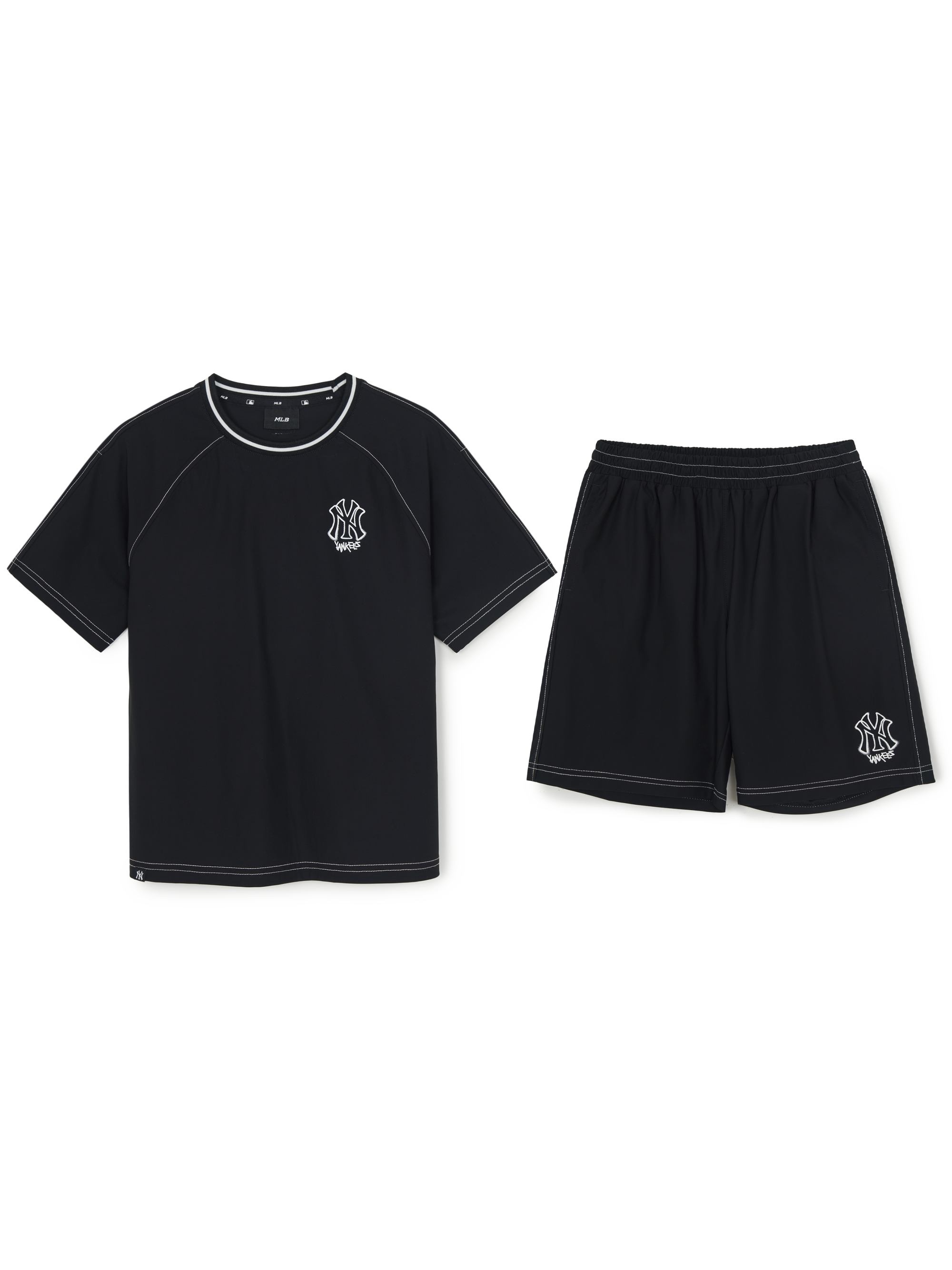 STEET BASIC WOVEN BIG LOGO T-SHIRT SET