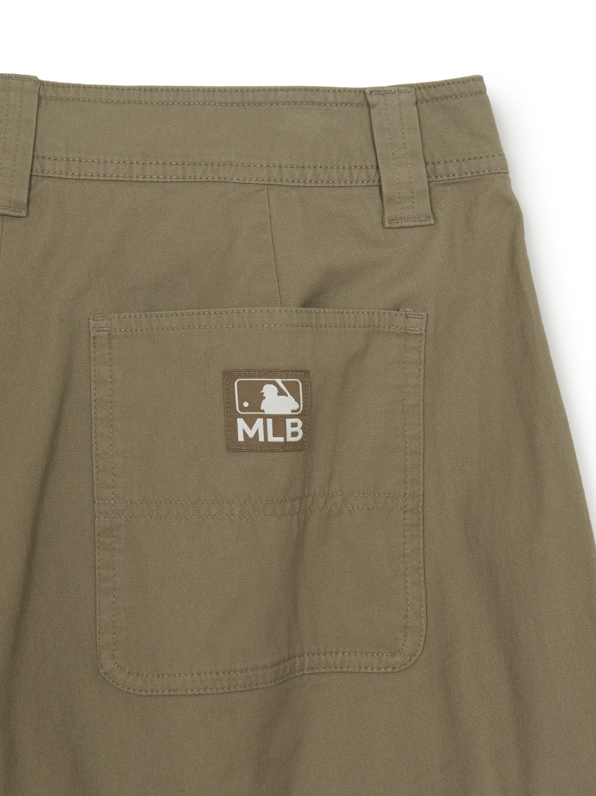 Washed Cotton Pin-Tuck Cargo Bermuda Shorts