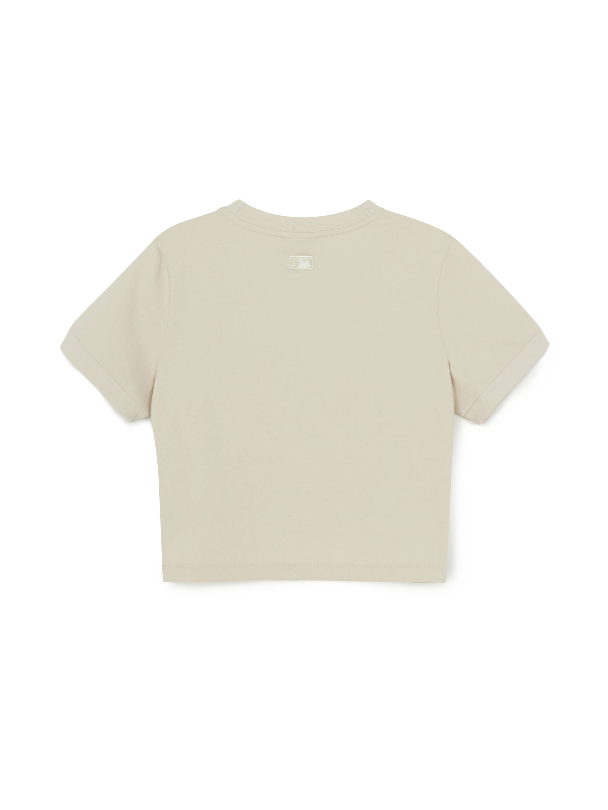 Women's V-neck Letter Crop T-shirts