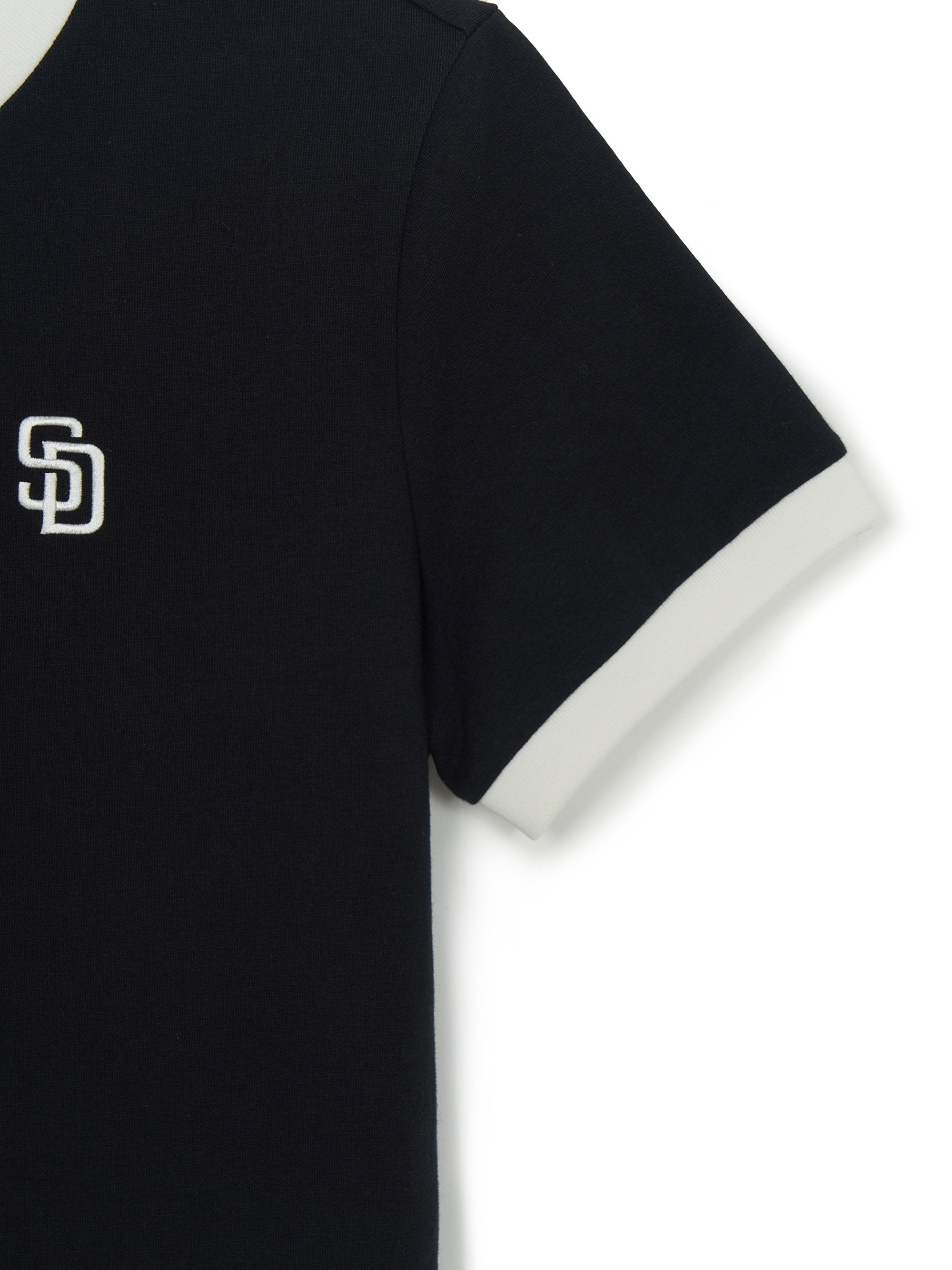 Women's Basic Small Logo Ringer T-Shirts