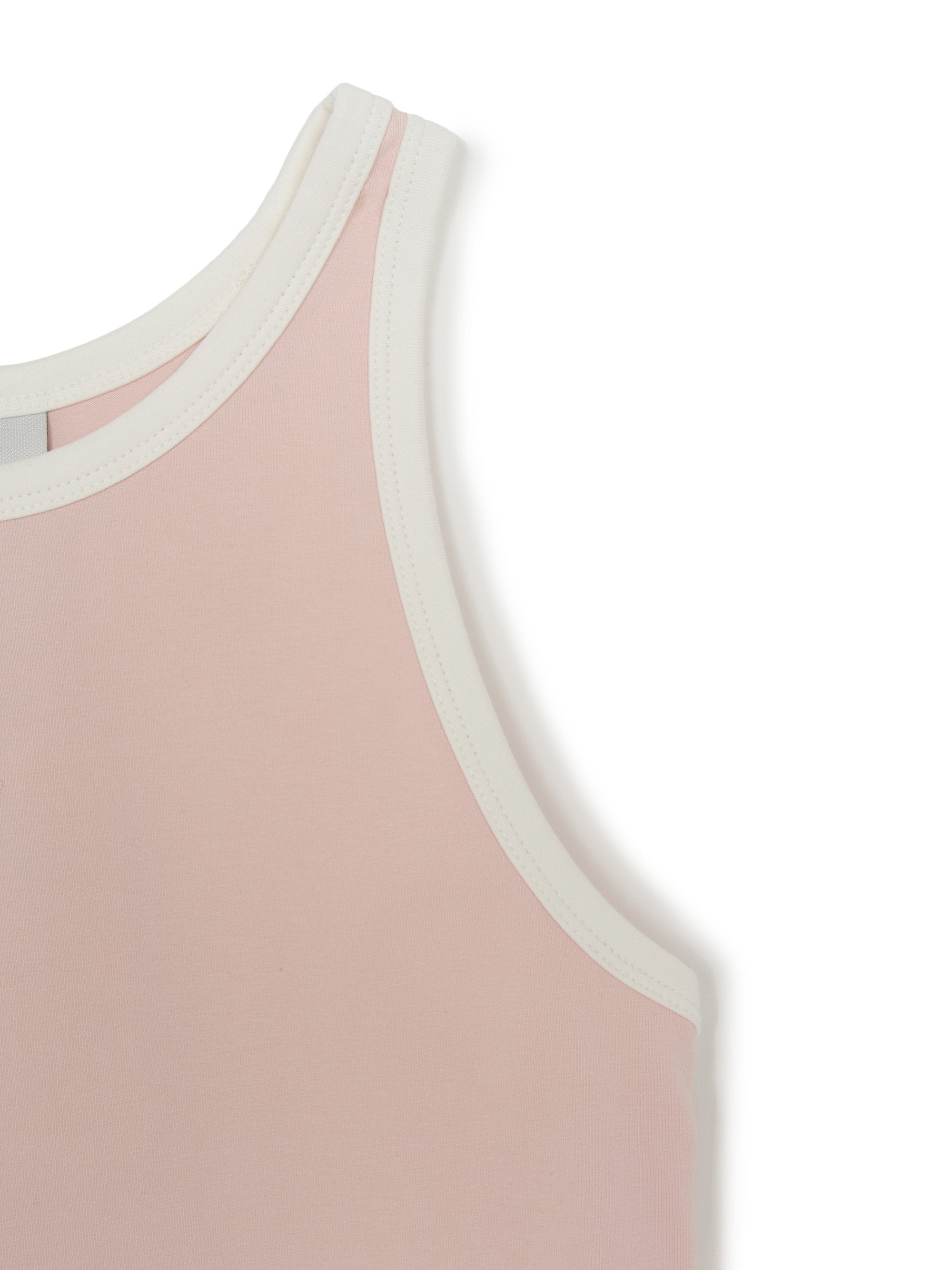 Women's Basic Ringer Crop Sleeveless T-shirt