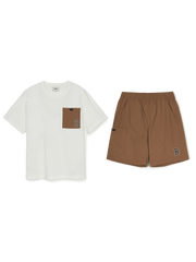 cool Field Basic Outdoor Mesh Pocket T-shirt Set