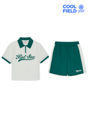 cool Field Varsity Mesh Pique T-shirt Set