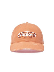 Vintage Demage Curve Logo Unstructured Ballcap