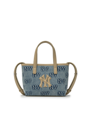 Classic Monogram Denim Embo Mini Cross Bag