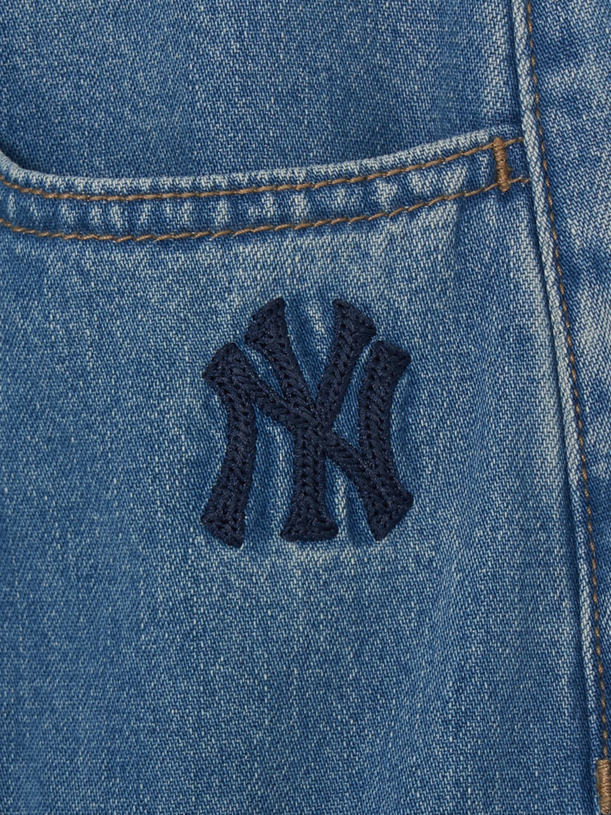 Men's Varsity Vintage Slub Cargo Denim Bermuda Pants