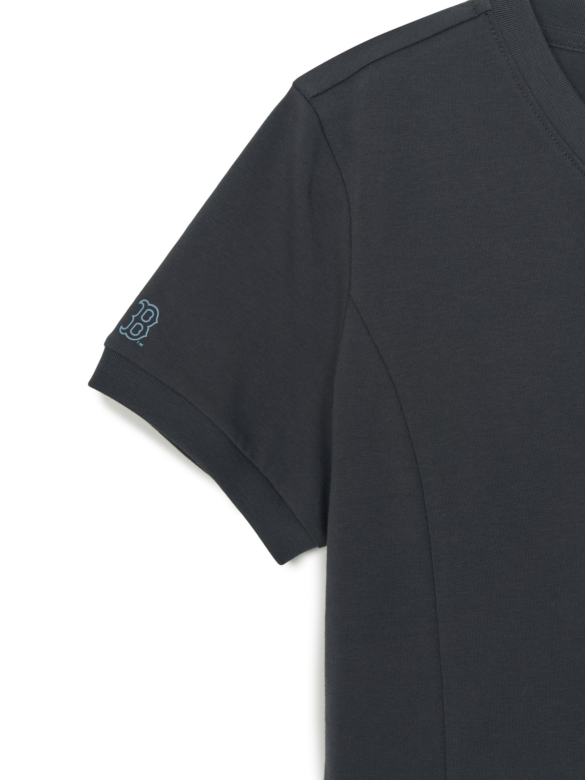 Women's V-neck Letter Crop T-shirts