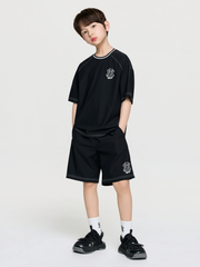 STEET BASIC WOVEN BIG LOGO T-SHIRT SET