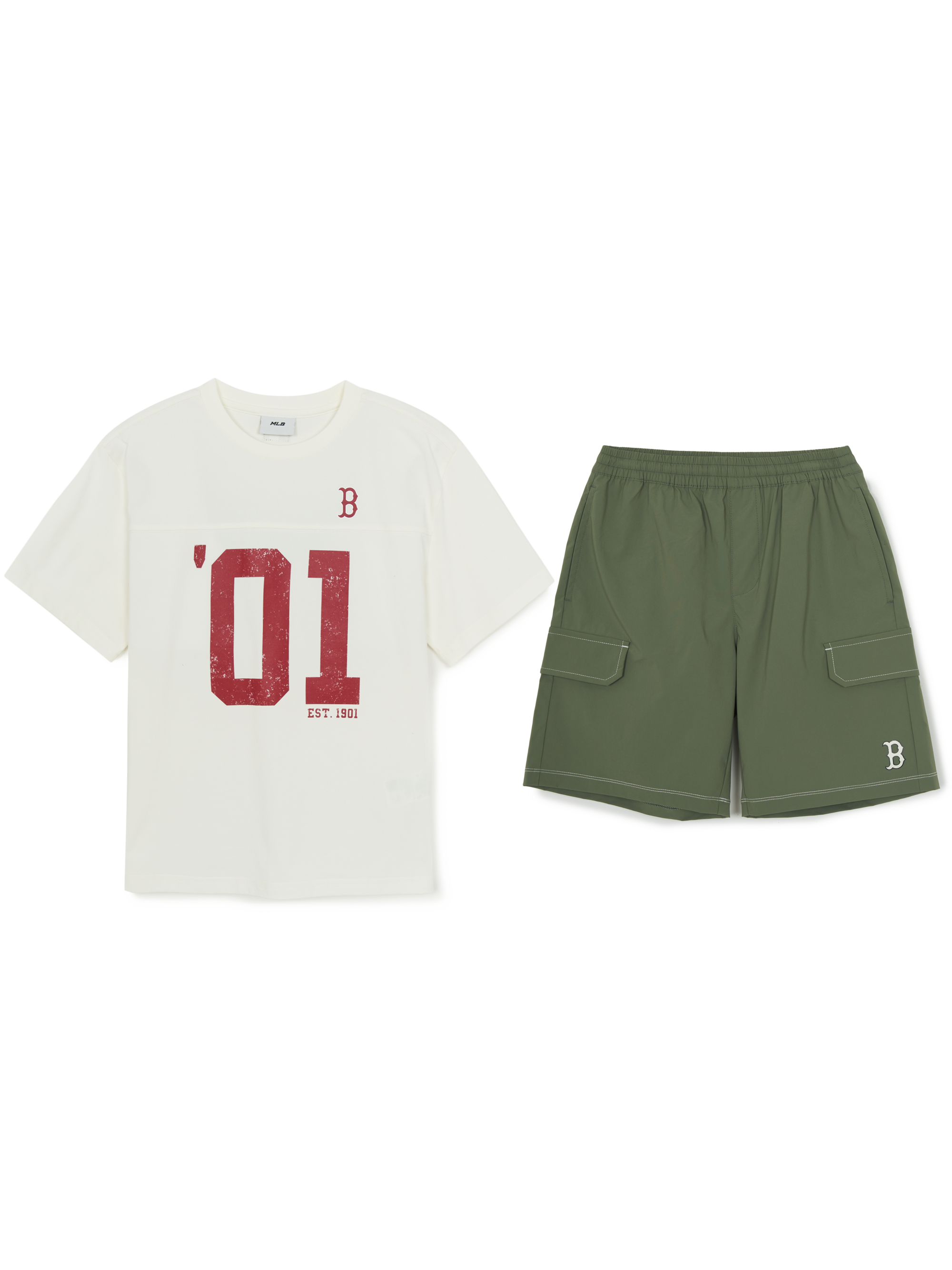 Sportive Varsity Number Artwork T-shirt Set
