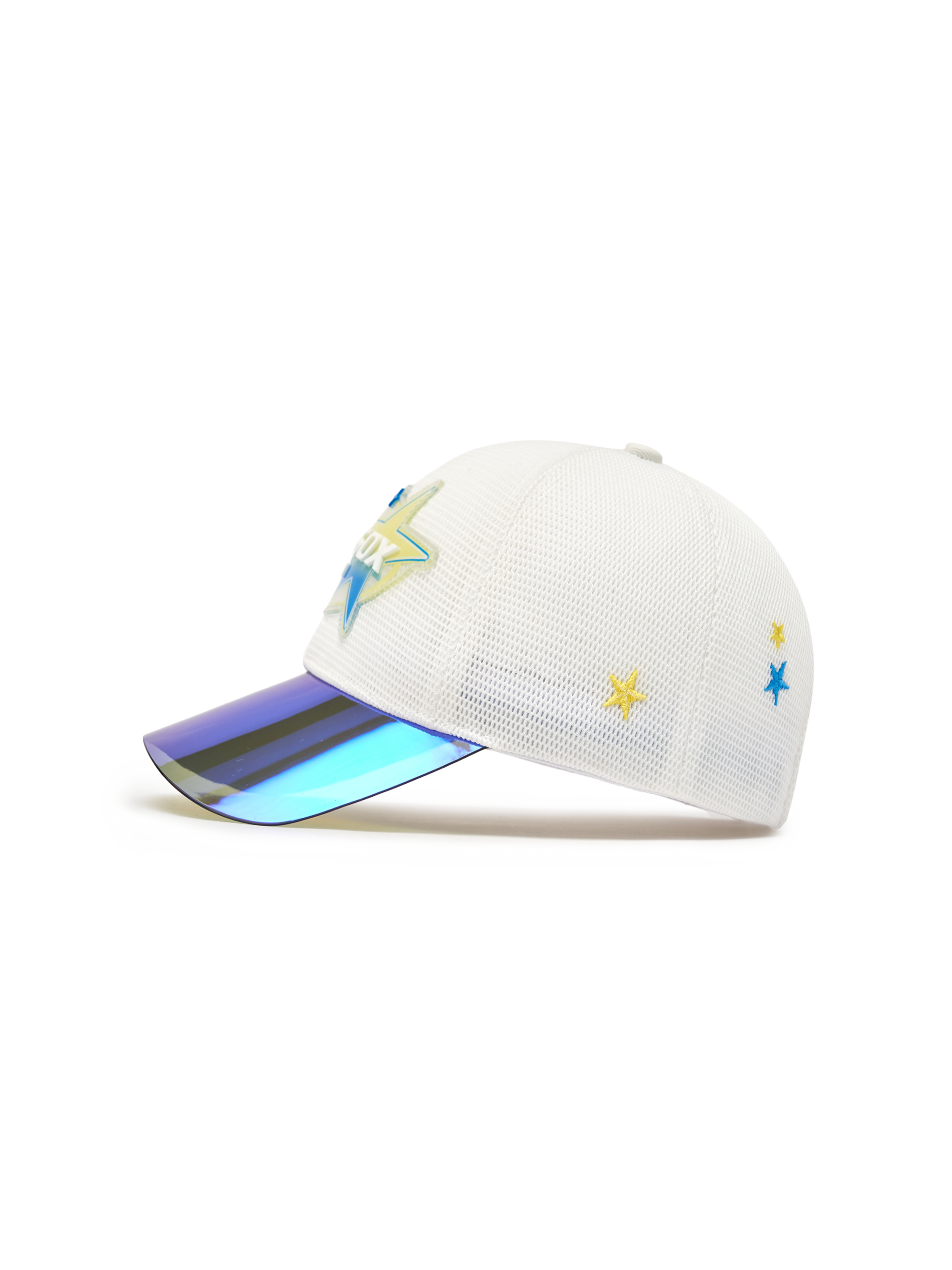 Mirror Brim Color Block All-Mesh Cap