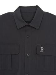 Street Vintage Washing Cotton Blend Short Sleeves Shirts
