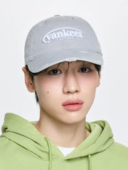 Vintage Damage Curve Logo Unstructured Ballcap