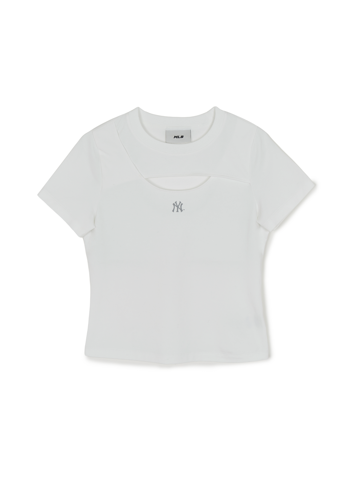 Women's Cut Out Detail Slim Semi Crop T-Shirts