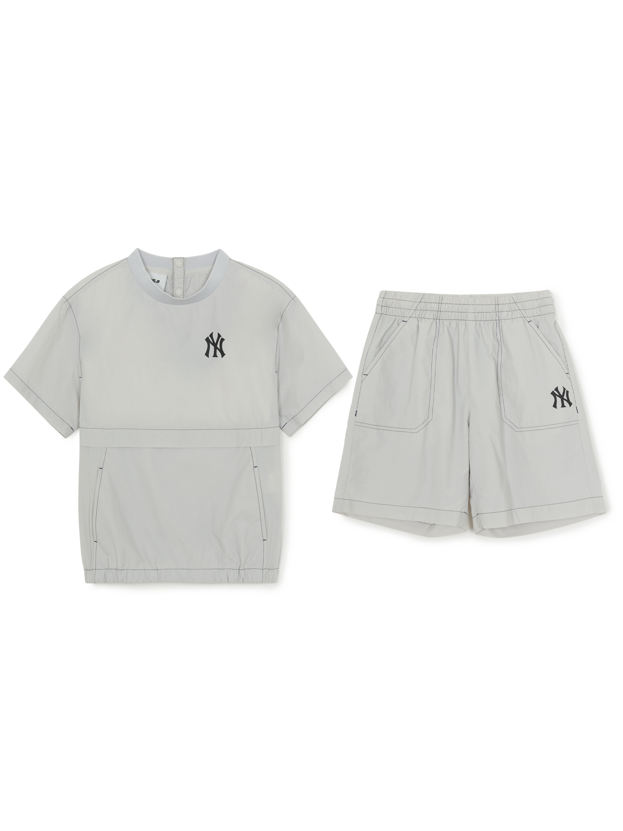 OUTDOOR BASIC WOVEN T-SHIRT SET