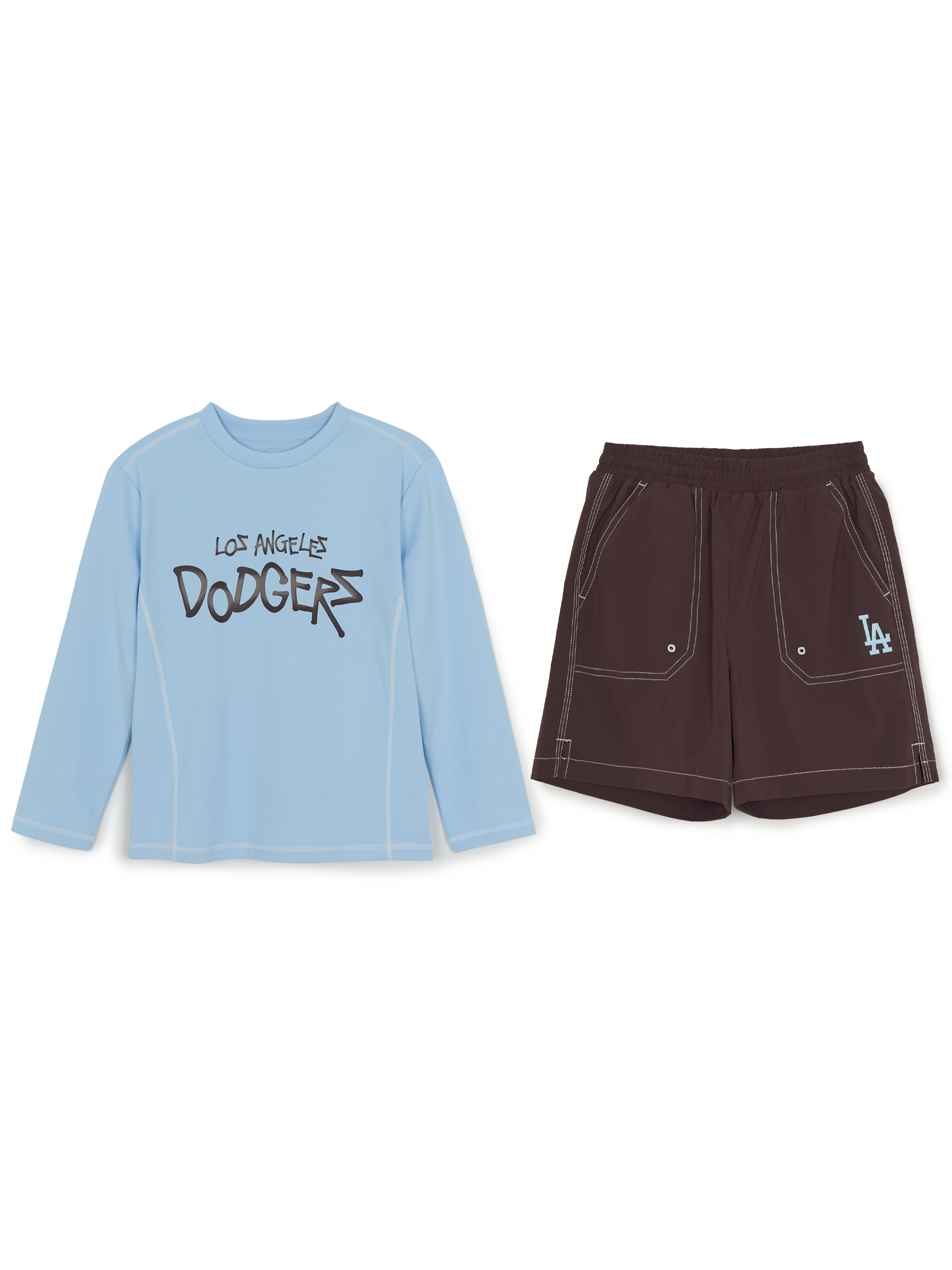 Street T-shirt Rashguard Board Shorts Set