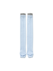 Block Open Toe Knee Socks