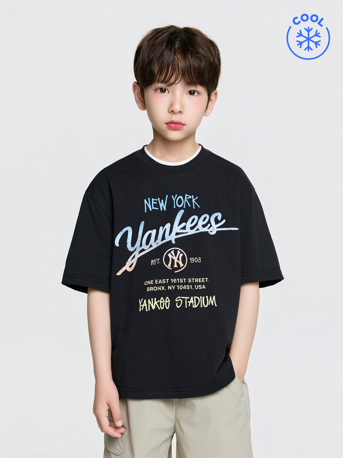 STREET GRADATION LETTERING T-SHIRT
