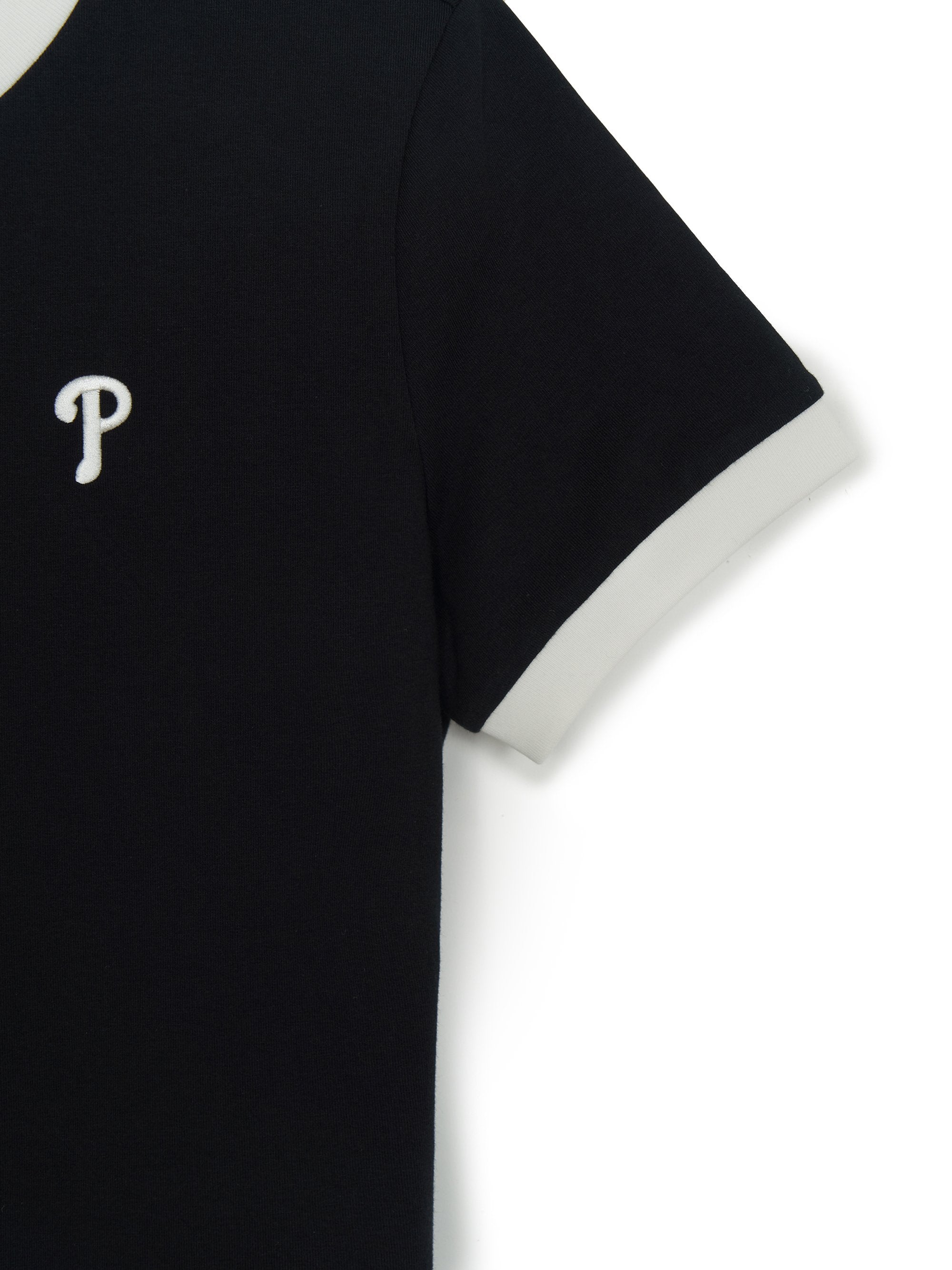 Women's Basic Small Logo Ringer T-shirts