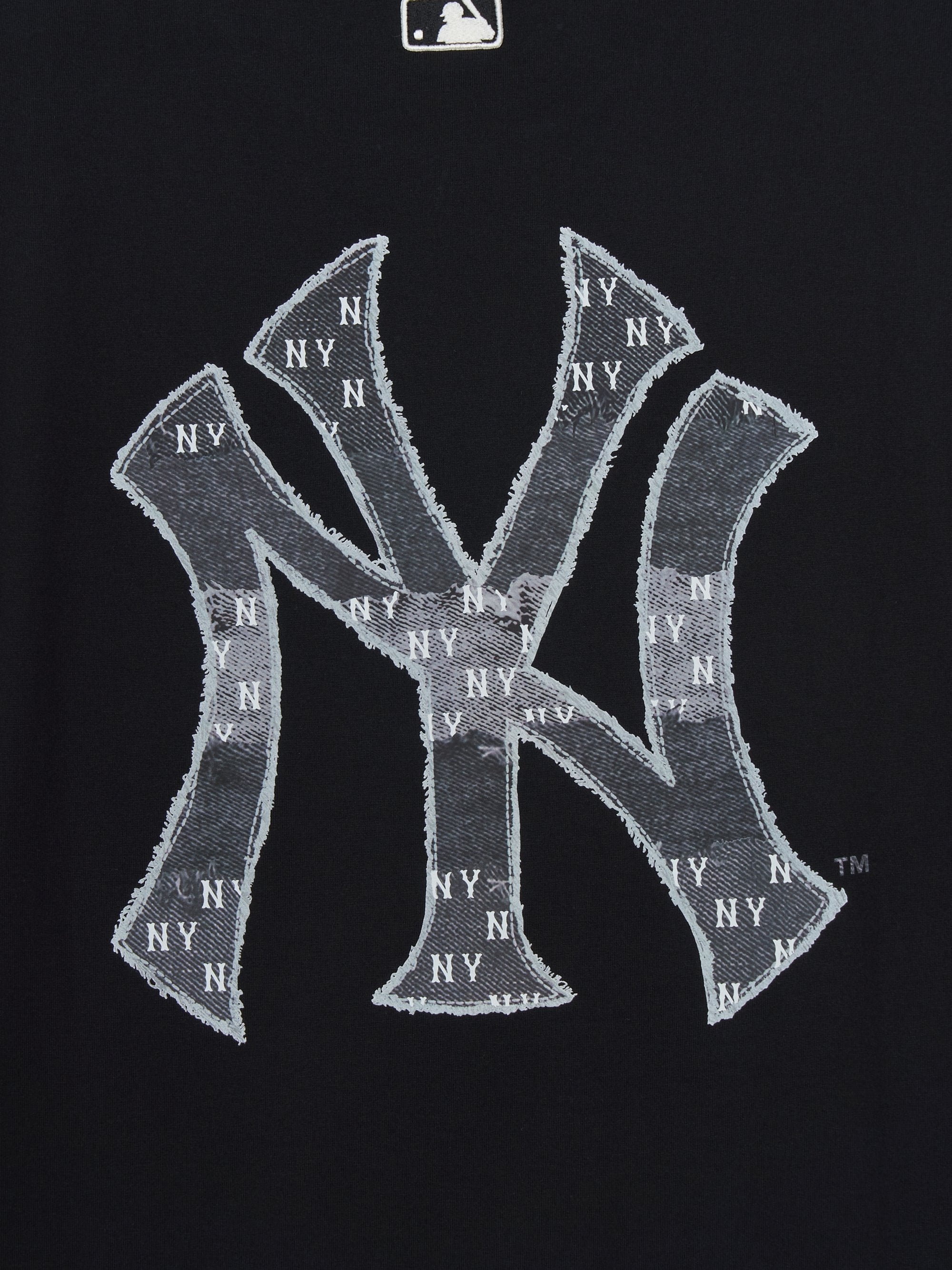 Vintage Denimlike Monogram Big Lux Over Fit T-shirt