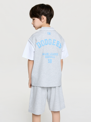 Sportive Varsity Layered T-Shirt Set