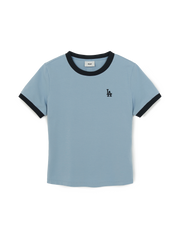 Women's Basic Small Logo Ringer T-shirts