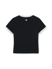 Women's Basic Small Logo Ringer T-Shirts