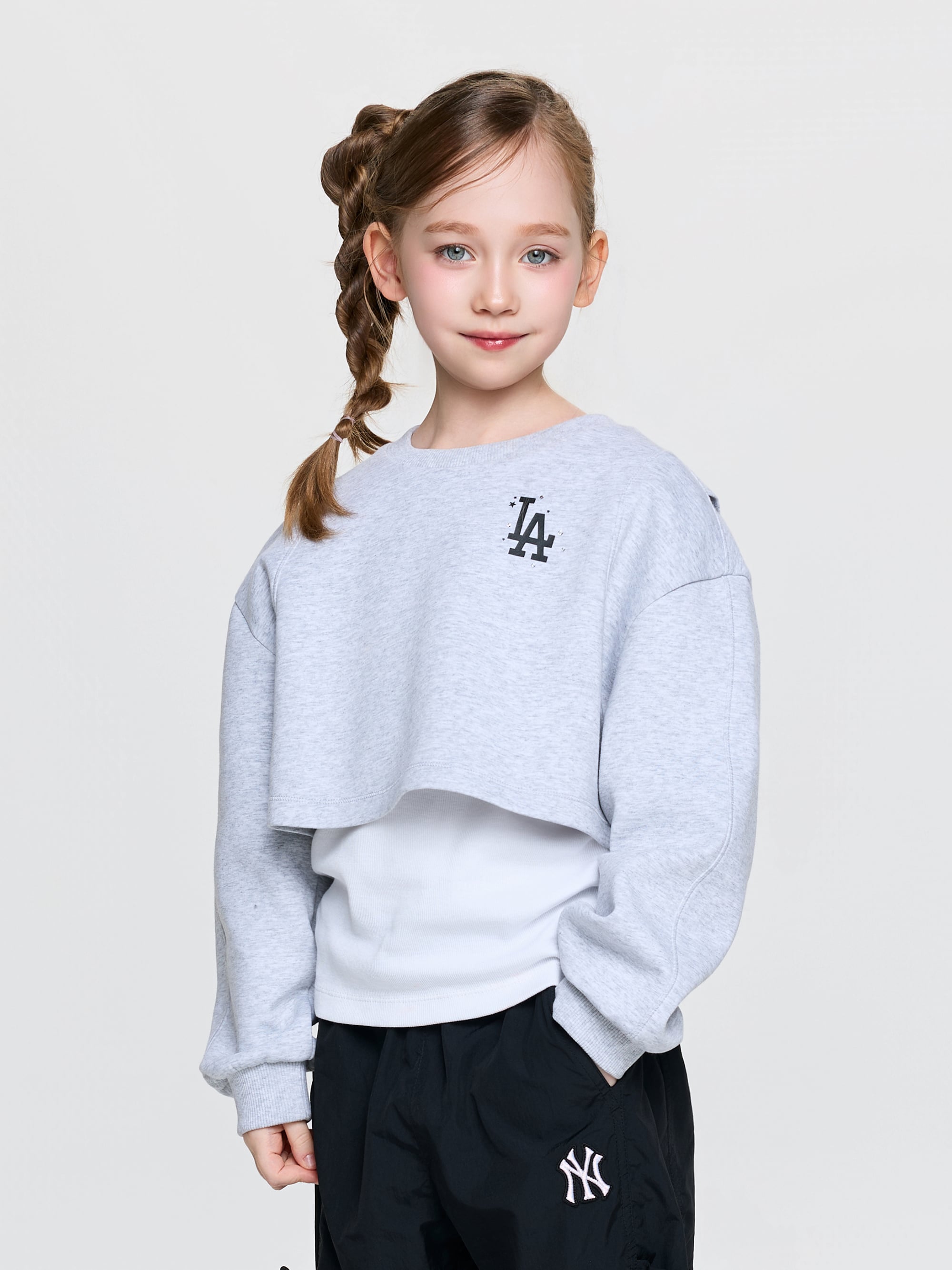 Street Girl's Layered Sweatshirt