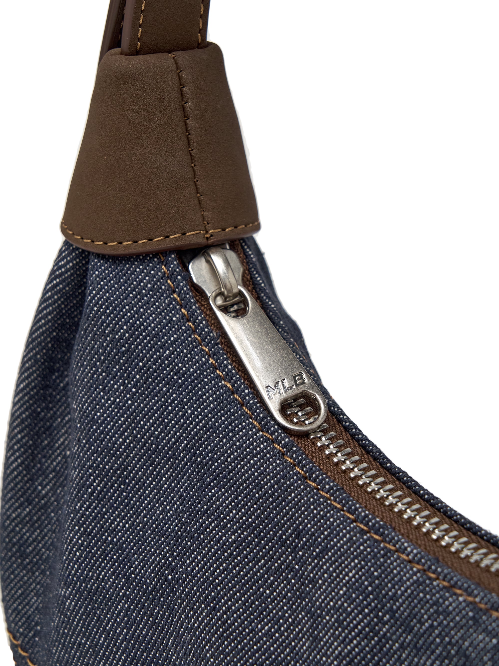 Denim Color Combination Hobo Bag