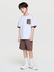 Outdoor Basic Pocket Layered T-shirt Set