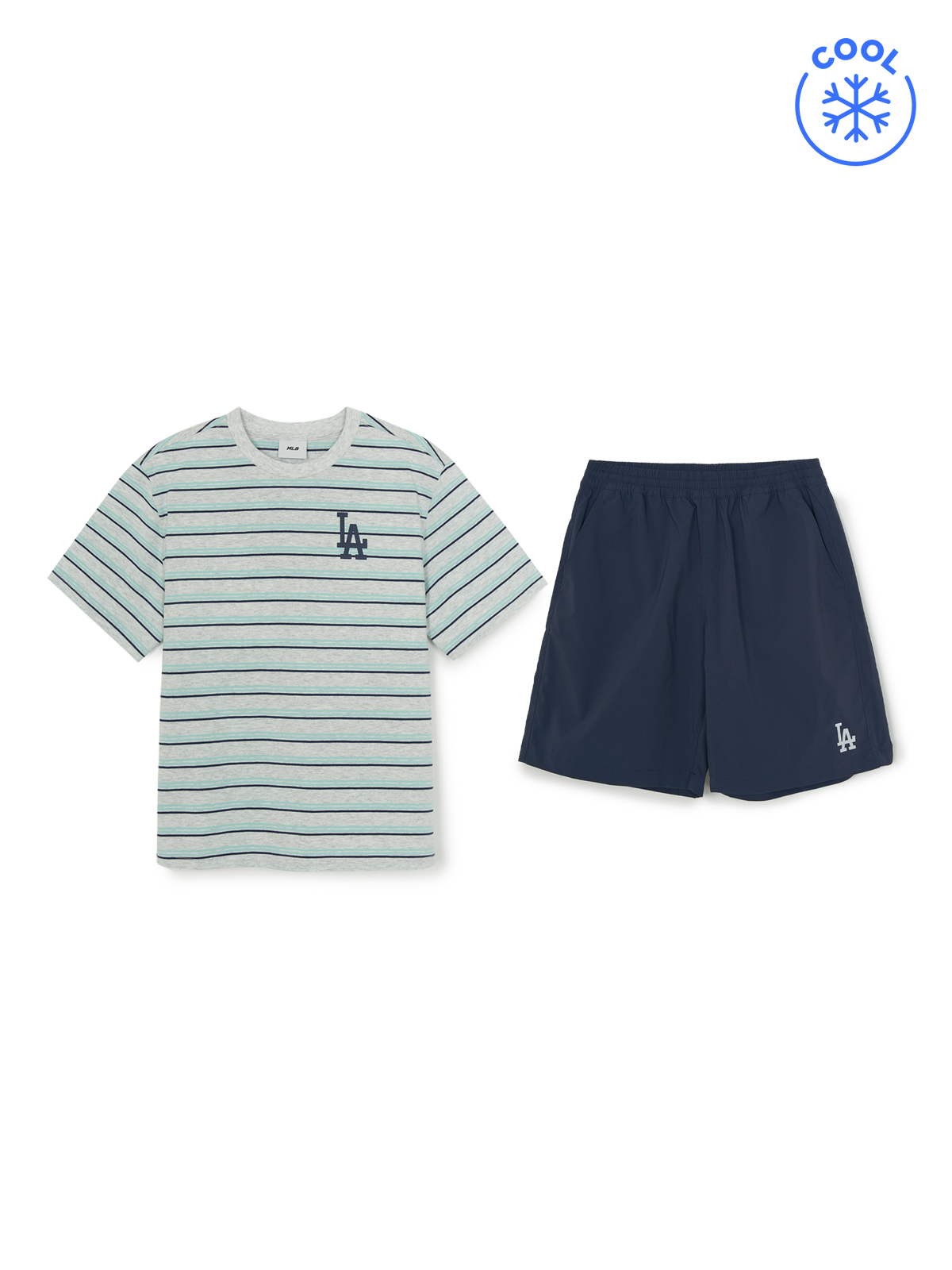 STREET BASIC STRIPED ARTWORK T-SHIRT SET