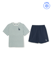 STREET BASIC STRIPED ARTWORK T-SHIRT SET