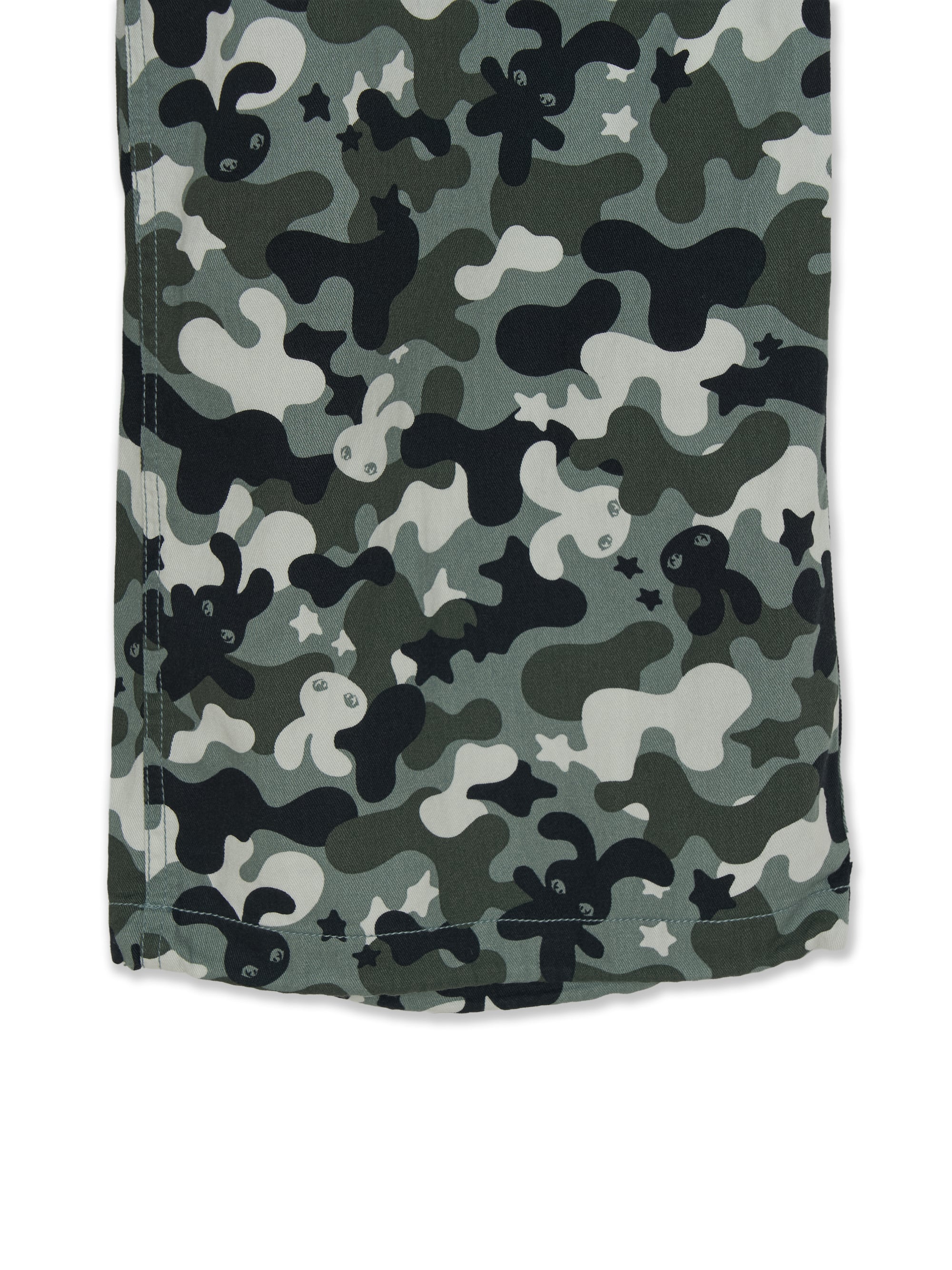 Women's Camo Low Rise Cotton Cargo Wide Pants