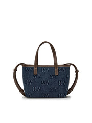 Classic Monogram Denim Embo Mini Cross Bag
