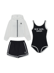Girl's Street Mesh Hood Zip-Up 3P Set