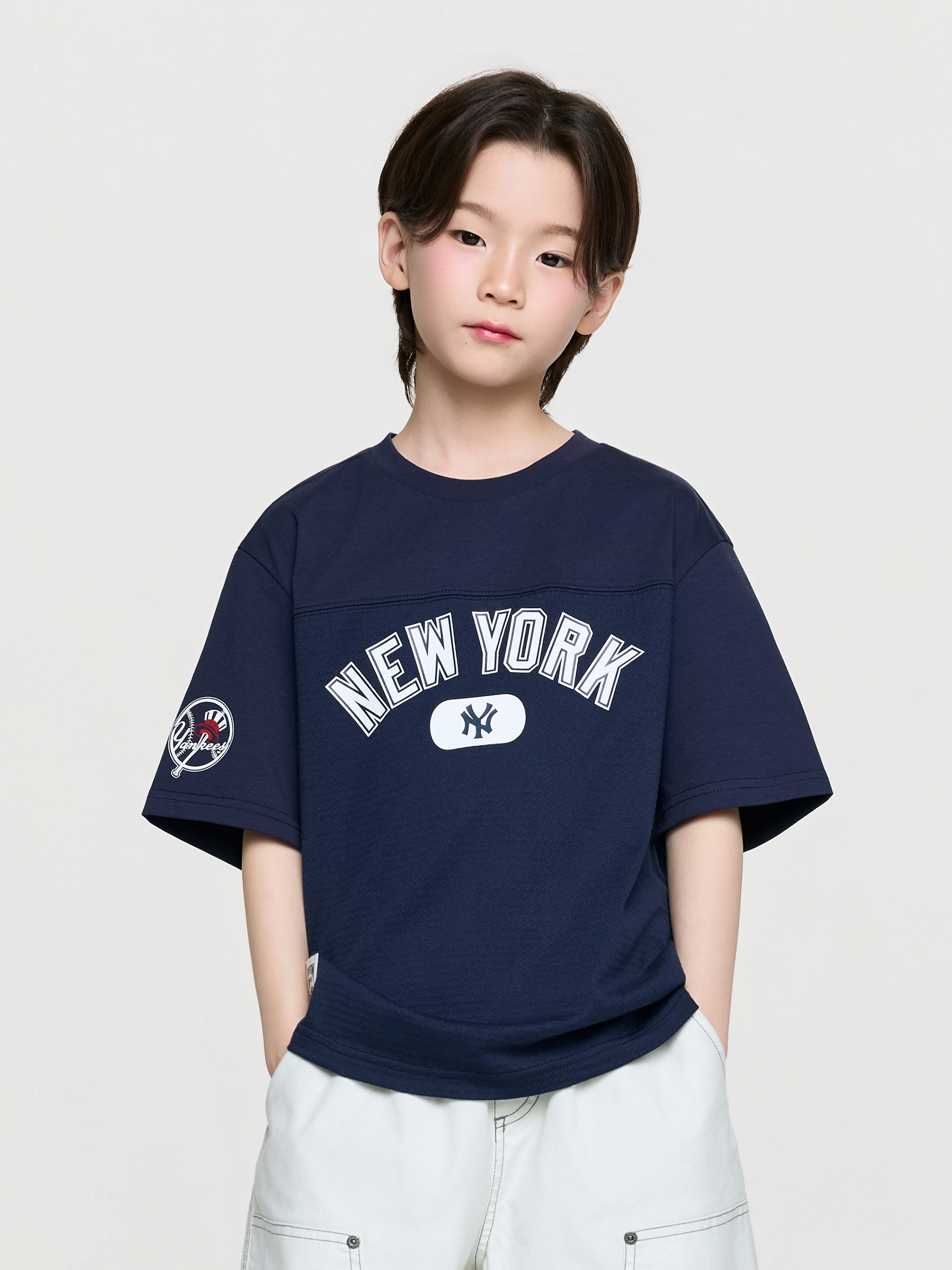 Street Basic Mesh Lettering T-shirt