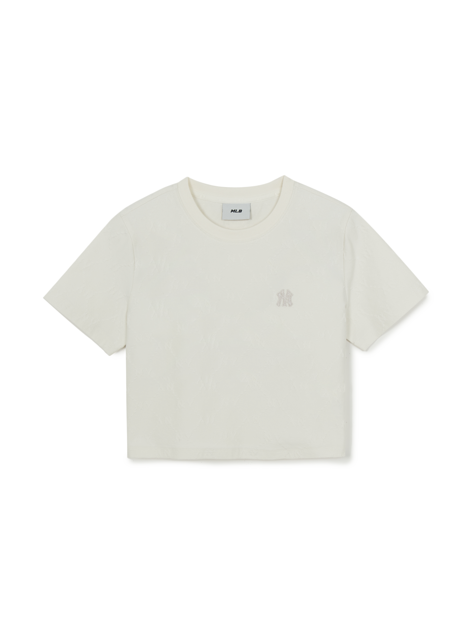 Women's Dia Monogram Tonal Jacquard Crop T-Shirts