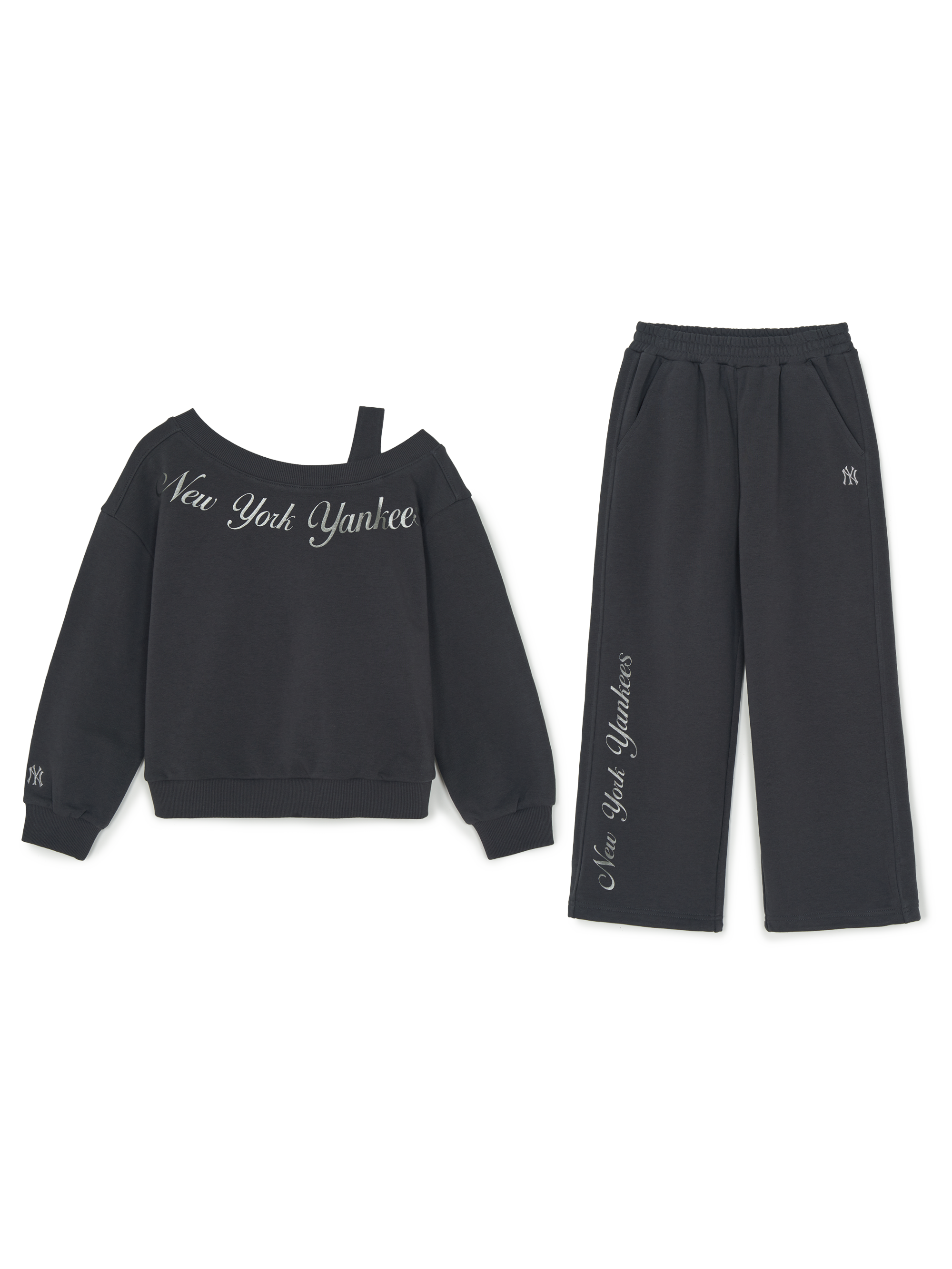 Street Girl's Lettering Layered Sweatshirt Set