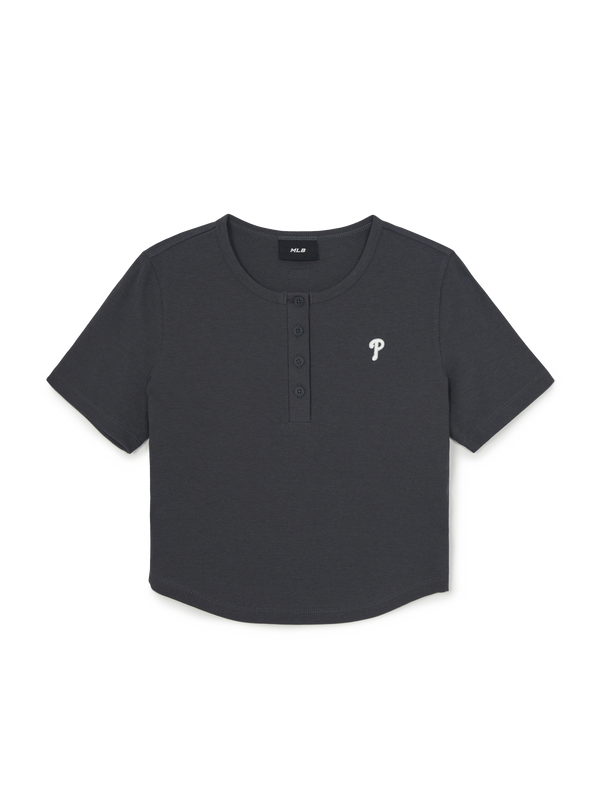 Women's Vintage Slim Henley Neck T-shirt