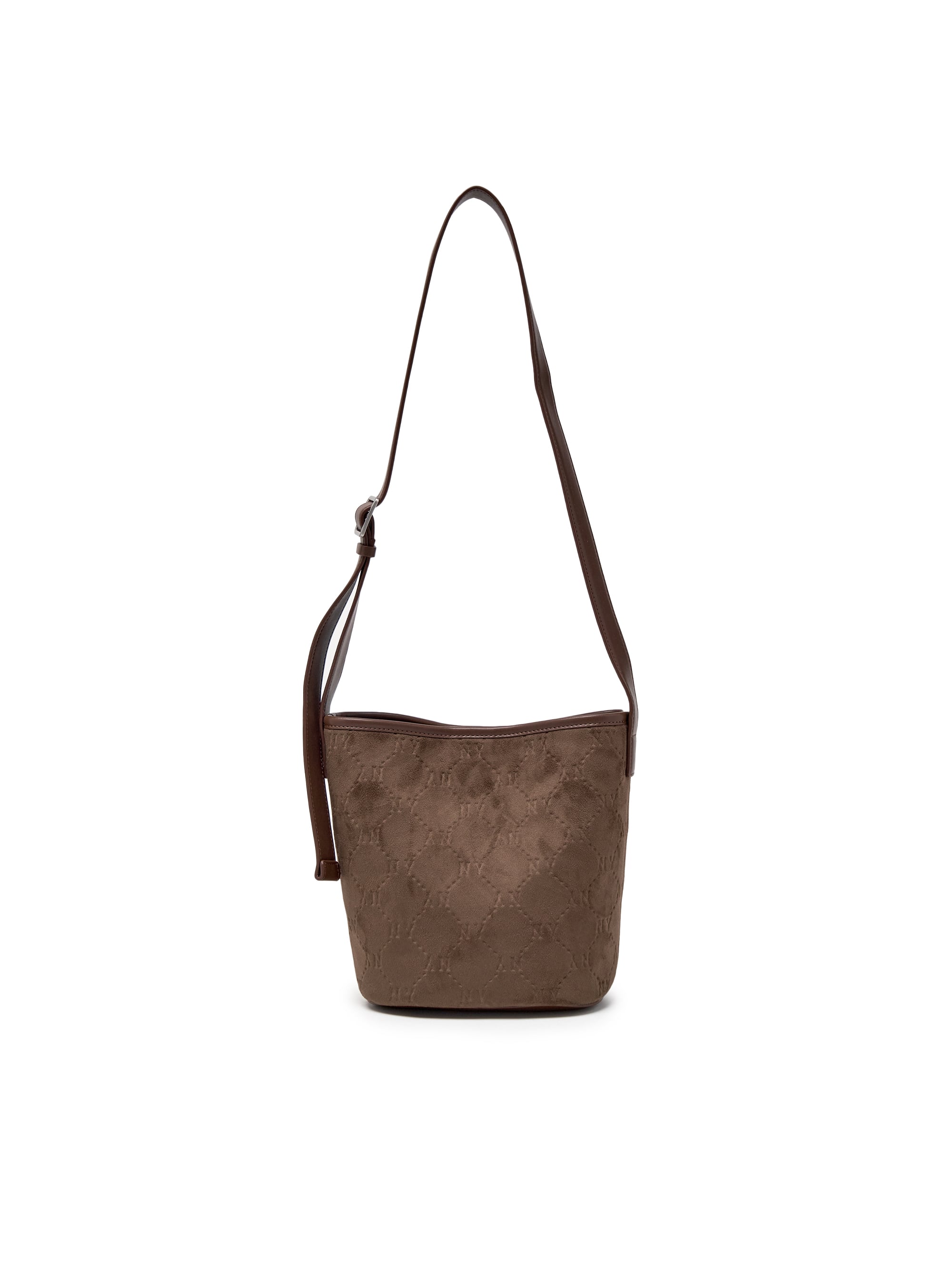 Monogram Suede Bucket Bag