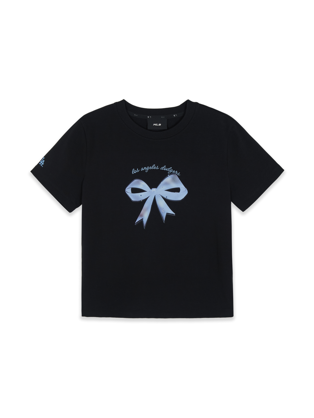 Women's Bow Tie Graphic Slim Semi Crop T-Shirts