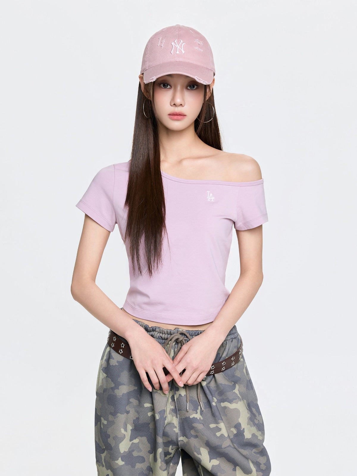 Women's Basic Off Shoulder T-Shirts