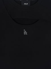 Women's Cut Out Detail Slim Semi Crop T-Shirts