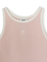 Women's Basic Ringer Crop Sleeveless T-shirt